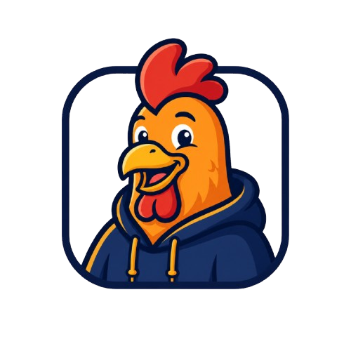 Clockitt rooster mascot